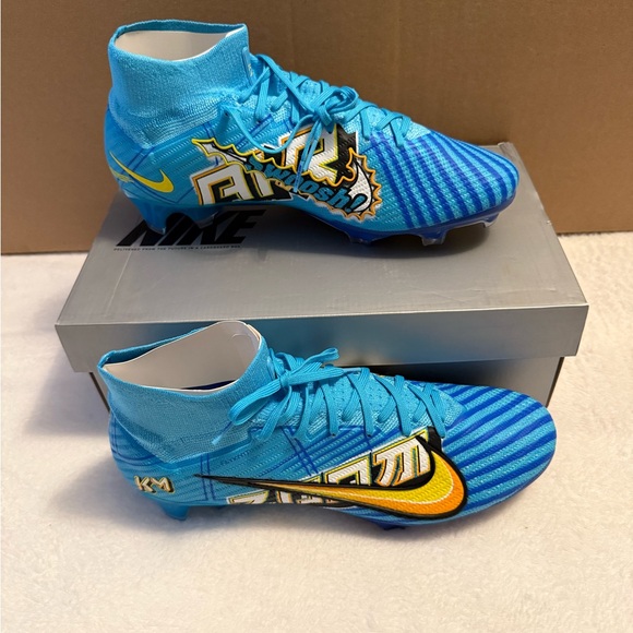 Nike Mercurial Superfly 9 Elite KM FG Size 9 US Mbappe Soccer Cleats - Picture 1 of 7